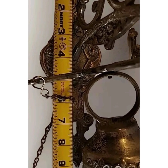 Vintage Brass Ornate Door Knocker & Bell  W/ Vocem-Meam Audi  Qui-Me-Tangit - Picture 11 of 11